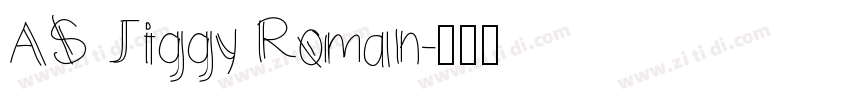 AS Jiggy Roman字体转换